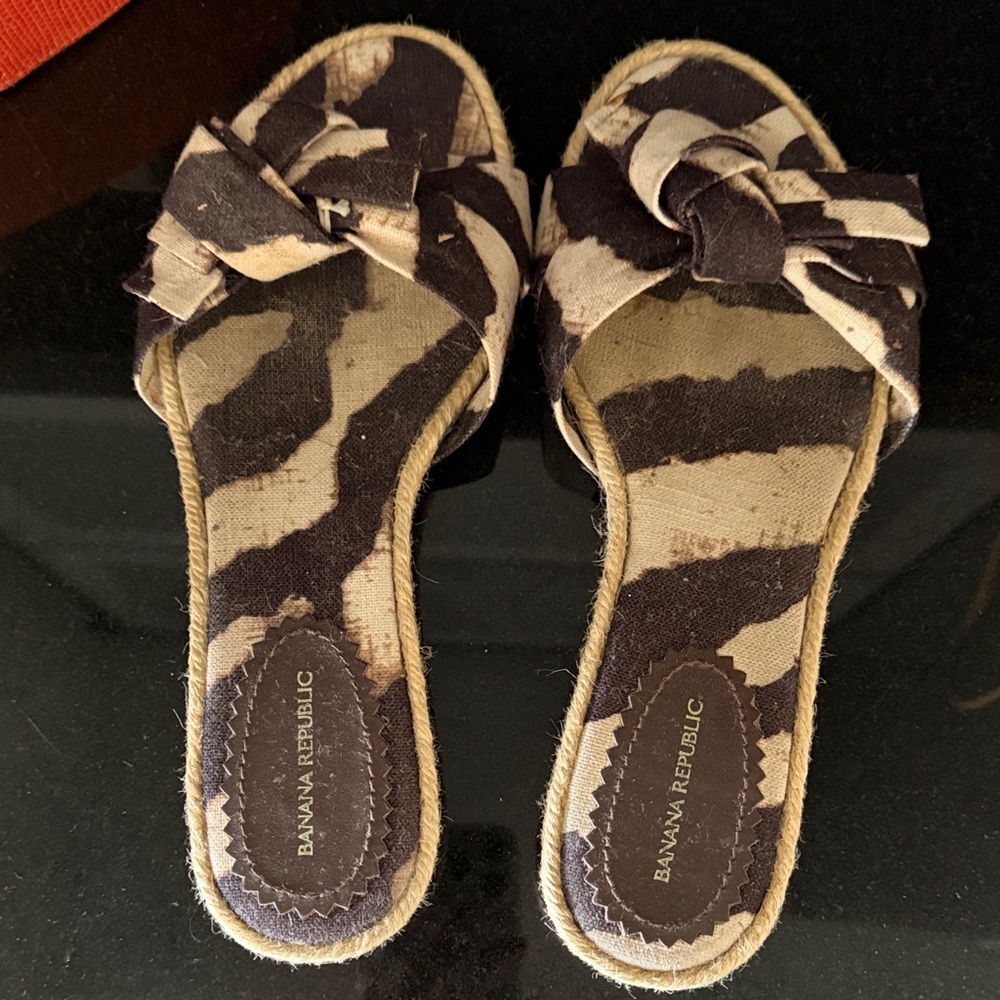 Banana Republic Women's Zebra Print Espadrilles